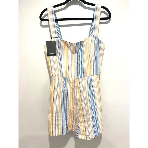 NWT Reformation Island Jumpsuit Marbella 100% Linen Size 10 - Picture 3 of 11